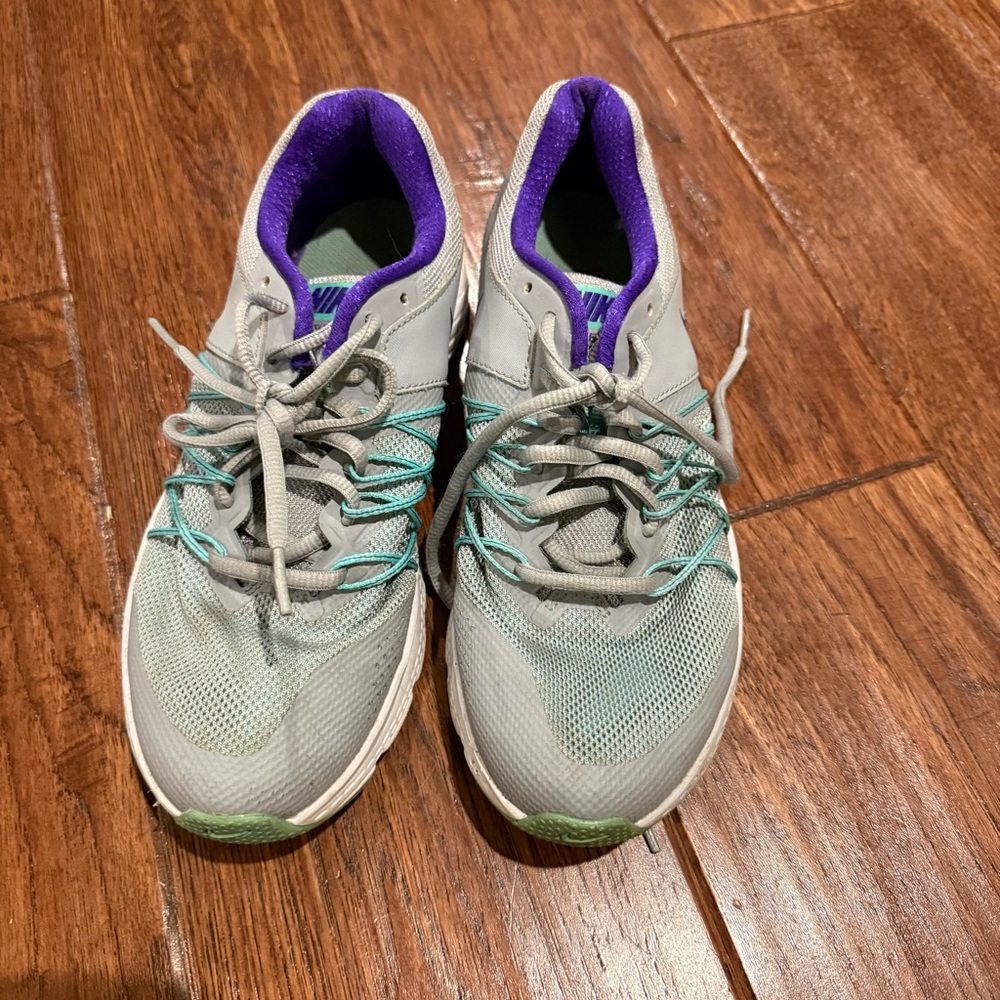 Gray and Purple Nike Women's Athletic Shoes